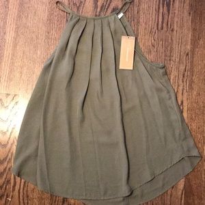 miami  High Neck Tank Top Forest Green (Medium)